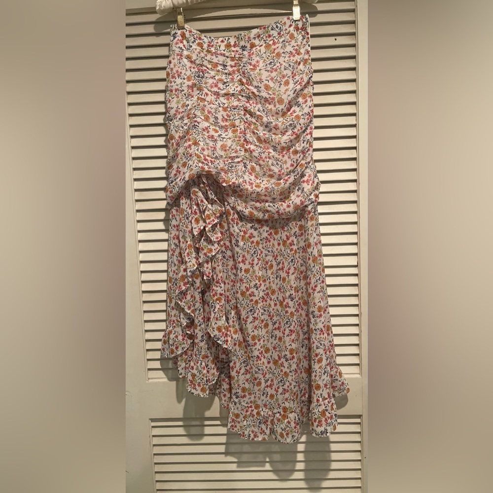 Flynn Skye Festival rare and wanted strapless dress floral small